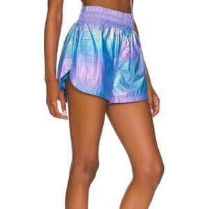 EleVen by Venus Williams Iridescent Blue and Purple Athletic Shorts